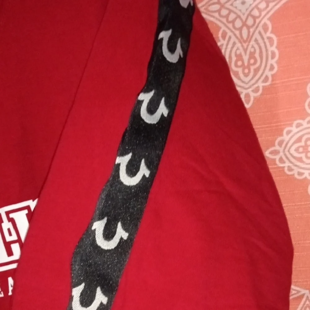 True Religion Red Short Sleeve Tee